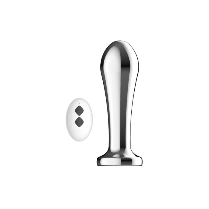 Δονητής Toosh Remote Controlled Metal Vibrating Anal Plug Δονητής Toosh Remote Controlled Metal Vibrating Anal Plug