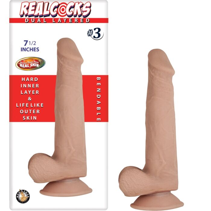 Nasstoys RealCocks Dual Layer Bendable Δονητής Nasstoys RealCocks Dual Layer Bendable Δονητής