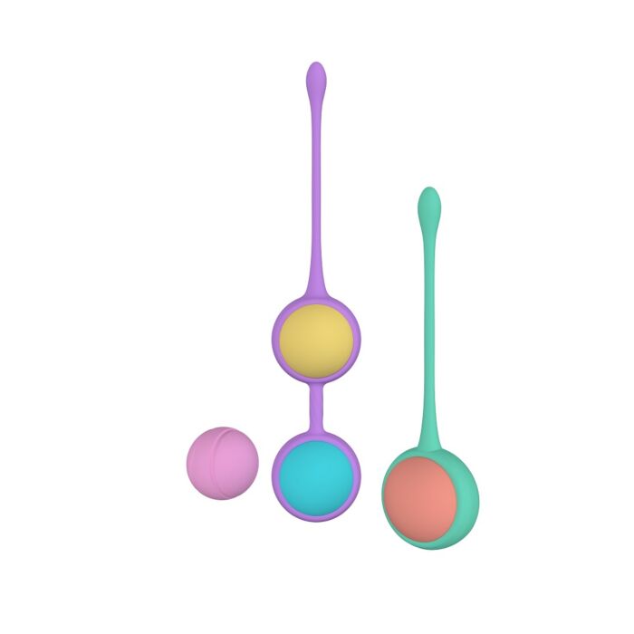 Αυγά Party Color BOLY με 4 μπαλάκια για εκπαίδευση Kegel Αυγά Party Color BOLY με 4 μπαλάκια για εκπαίδευση Kegel