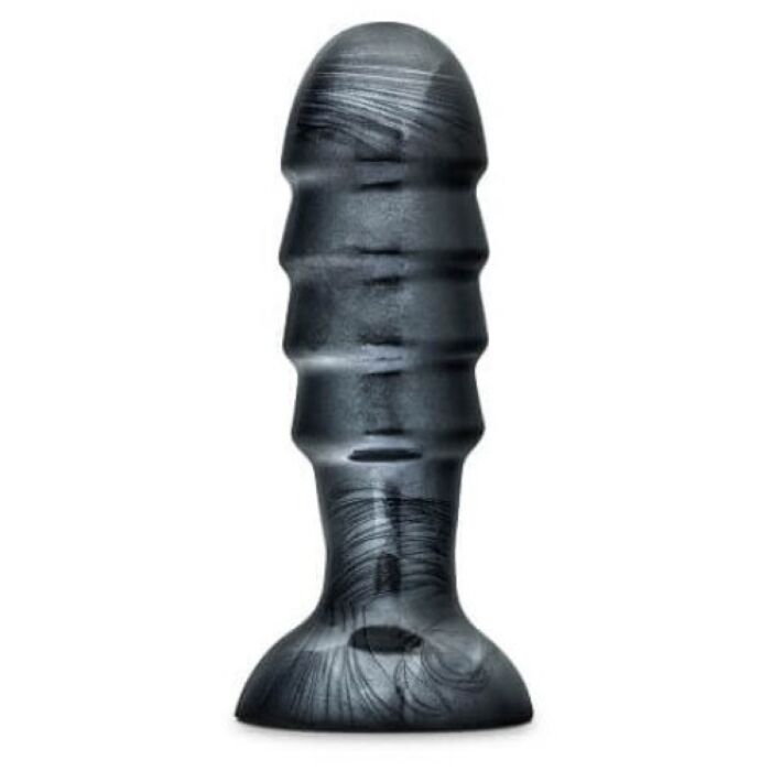 Μεγάλη Τάπα Πρωκτού Blush Novelties Jet Bruiser με Ραβδώσεις 7,5 ίντσες