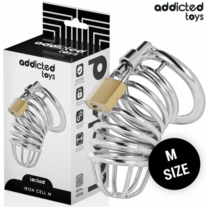 Κλουβί Πέους ADDICTED TOYS LOCKED - METAL SIZE M