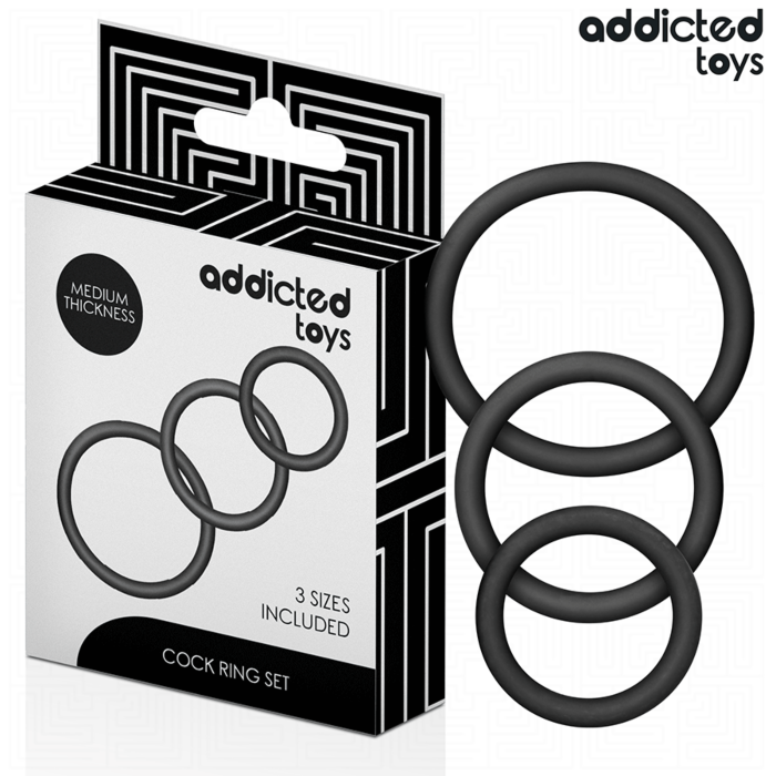 ADDICTED TOYS - SET OF SILICONE RINGS MODEL 2 ADDICTED TOYS - SET OF SILICONE RINGS MODEL 2