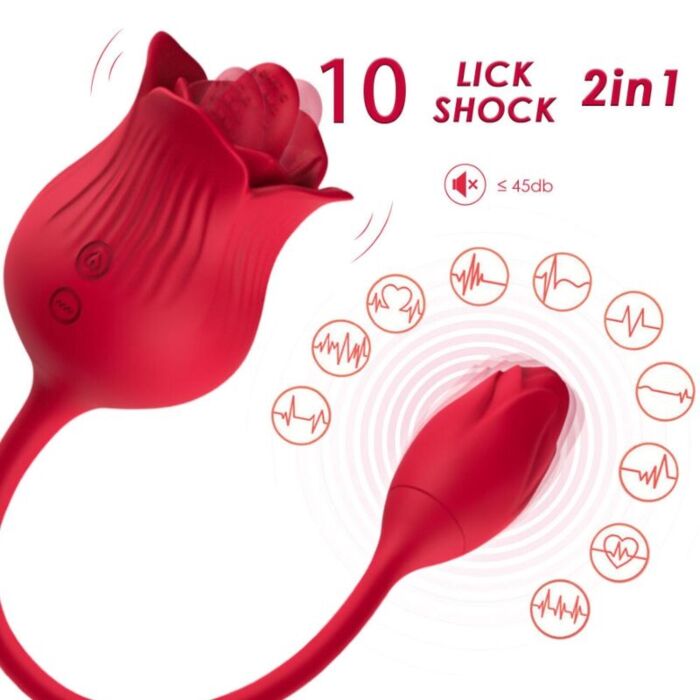 ARMONY - PINK CLITORIS STIMULATOR VIBRATOR WITH TAIL 10 MODES RED ARMONY - PINK CLITORIS STIMULATOR VIBRATOR WITH TAIL 10 MODES RED