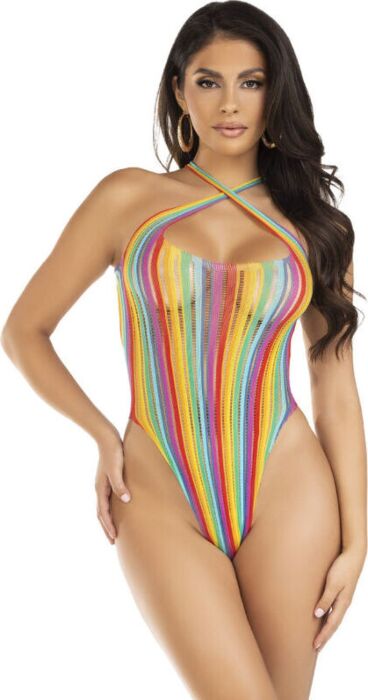 Body Cruzado Multicolor Leg Avenue Teddies Sexy
