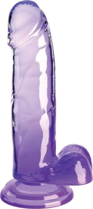 Consolador King Cock Morado Realista 15.2 cm