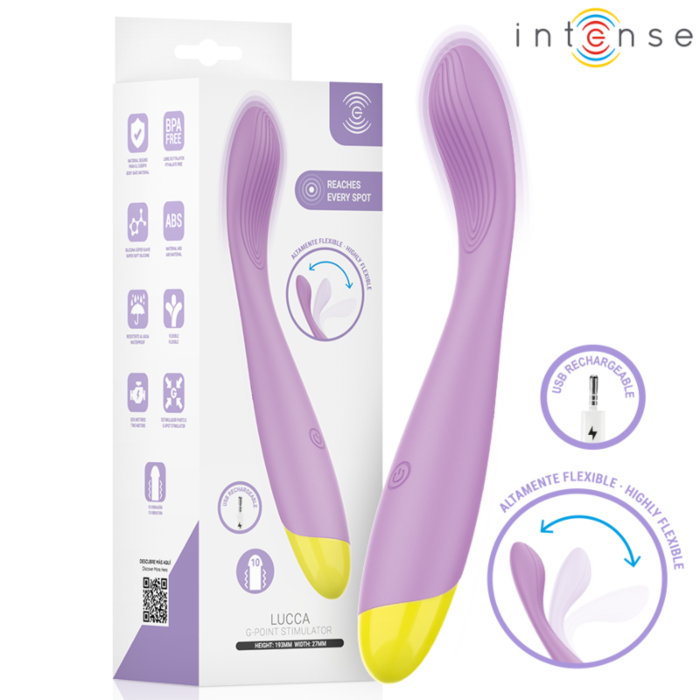 INTENSE - LUCCA FLEXIBLE USB RECHARGEABLE G-POINT STIMULATOR INTENSE - LUCCA FLEXIBLE USB RECHARGEABLE G-POINT STIMULATOR