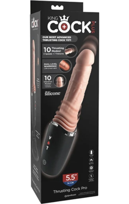 Ντίλντο KING COCK PLUS - THRUSTING COCK PRO 12,7 εκ.