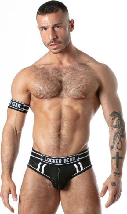 Αθλητικό εσώρουχο LOCKER GEAR SPORT MESH JOCK BRIEF Μαύρο XL