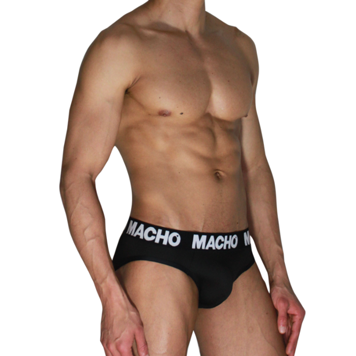 MACHO - MCH007 CLASSIC SLIP BLACK + BLACK S MACHO - MCH007 CLASSIC SLIP BLACK + BLACK S