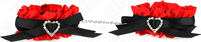 Muñequera BDSM KINK Corazón Rojo Ajustable