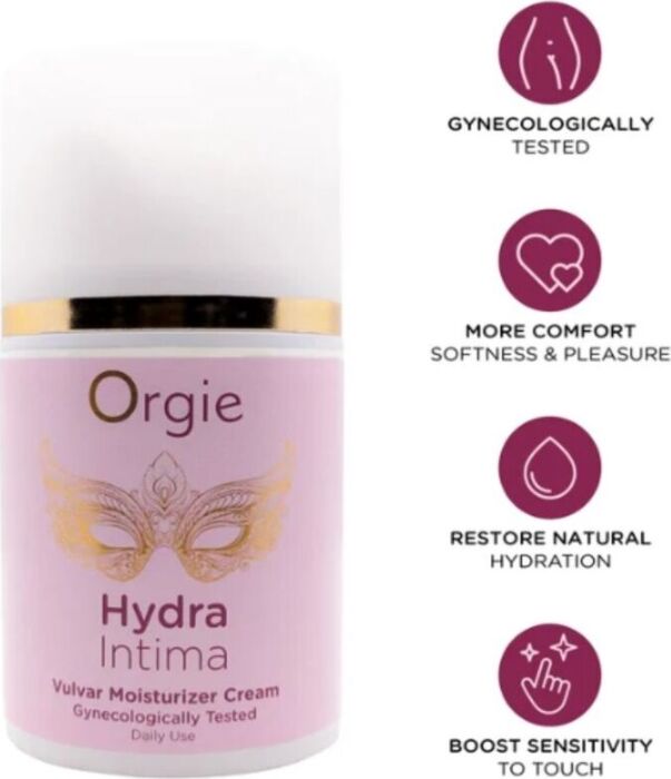 Κρέμα καθημερινής ενυδάτωσης αιδοίου ORGIE HYDRA INTIMA 50 ml