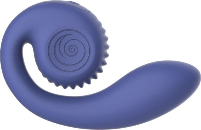 SNAIL VIBE - GIZI LITE VIBRADOR DUAL PUNTO G Y CLÍTORIS MORADO