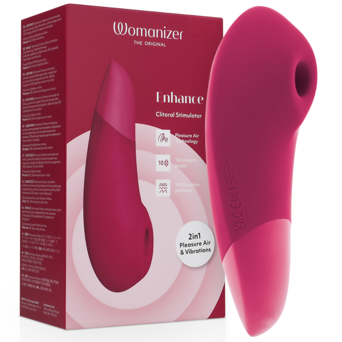 WOMANIZER - ENHANCE CLITORIAL STIMULATOR VIBRANT PINK WOMANIZER - ENHANCE CLITORIAL STIMULATOR VIBRANT PINK
